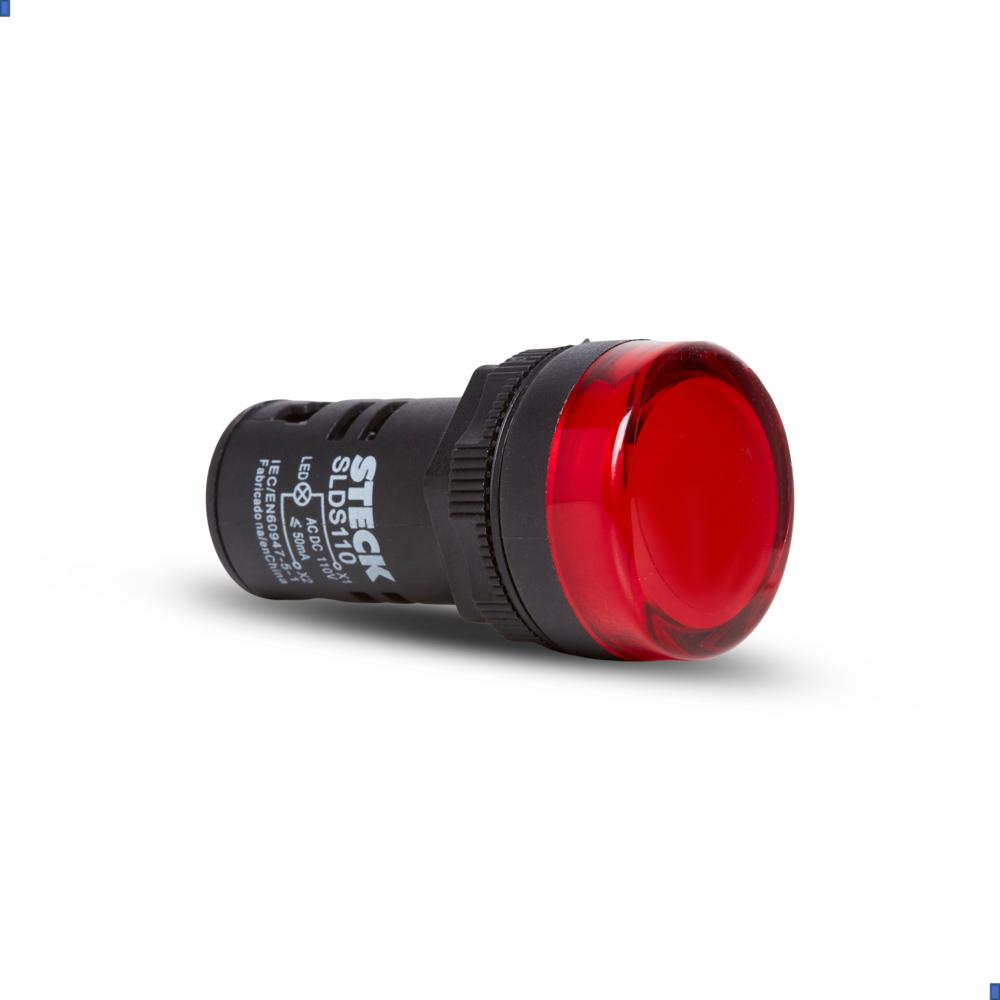 PILOTO LUMINOSO PLASTICO LED MONOBLOQUE ROJO 24 VCA/VDC
