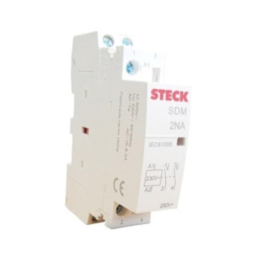 [SDM2520M] CONTACTOR MODULAR BIPOLAR 25A 2NA BOBINA 230VCA