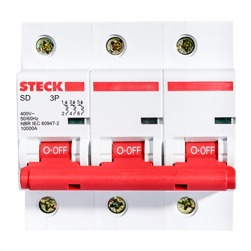 [SDD3C100] INTERRUPTOR TERMOMAGNETICO 3X100A 10KA CURVA C