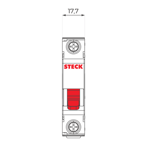 [SDD61C02] INTERRUPTOR TERMOMAGNETICO 1X2A 3KA CURVA C