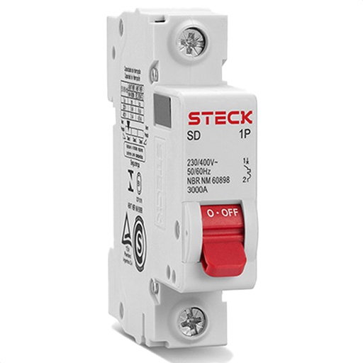 [SDD61C06] INTERRUPTOR TERMOMAGNETICO 1X6A 3KA CURVA C