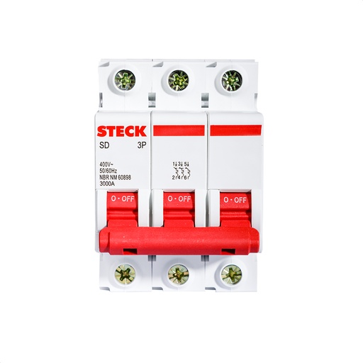 [SDD63C63] INTERRUPTOR TERMOMAGNETICO 3X63A 3KA CURVA C