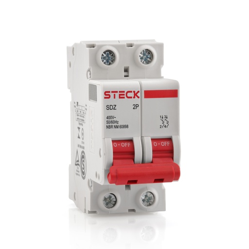 [SDZD62C16] INTERRUPTOR TERMOMAGNETICO 2X16A 6KA CURVA C