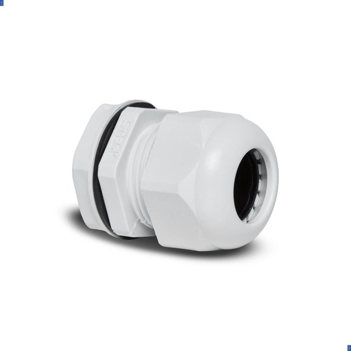 [S852CI] PRENSACABLE PLASTICO BSP (GAS) 1/2" IP67 GRIS CON TUERCA ROSCA CORTA