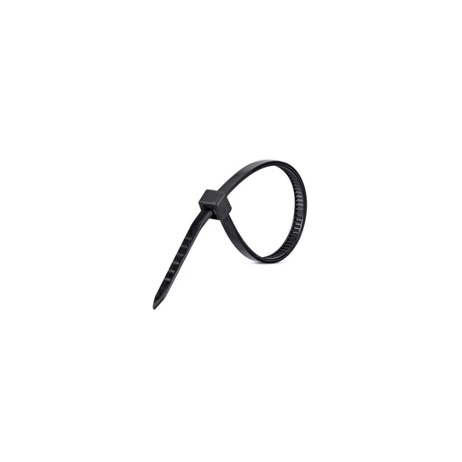 [CAB10025PT] PRECINTO PLASTICO 100X2,5MM NEGRO (100 UNIDADES)