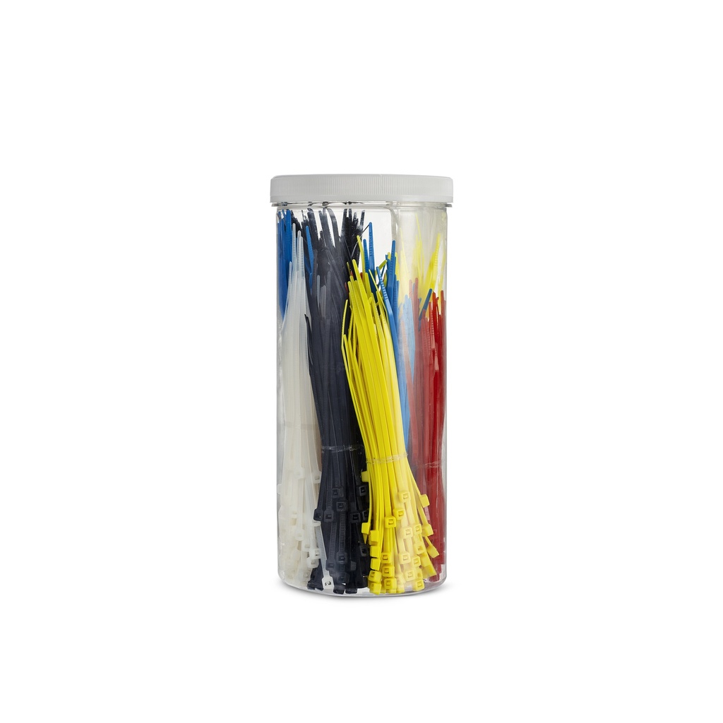 PRECINTO PLASTICO 150X3,5MM MIX COLORES (800 UNIDADES)