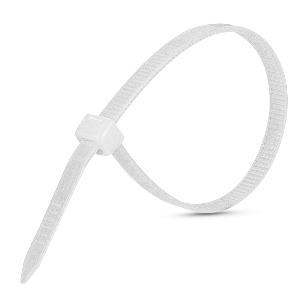 PRECINTO PLASTICO 200X4,8MM BLANCO (100 UNIDADES)