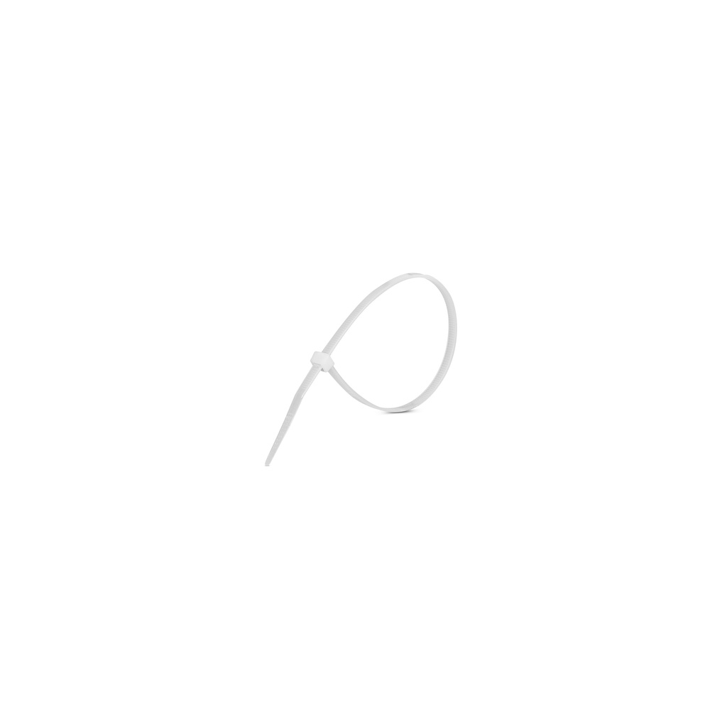 PRECINTO PLASTICO 250X3,6MM BLANCO (100 UNIDADES)