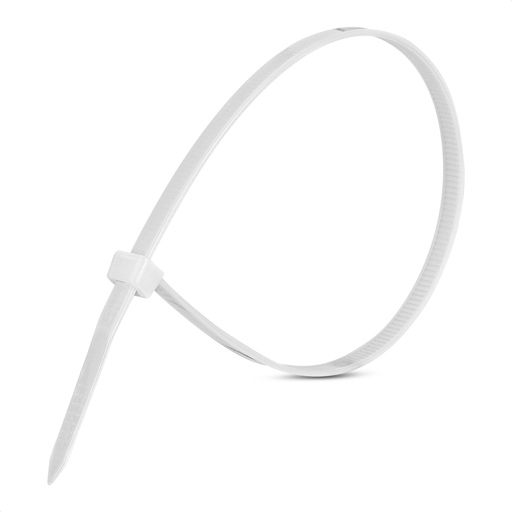 PRECINTO PLASTICO 300X4,8MM BLANCO (100 UNIDADES)